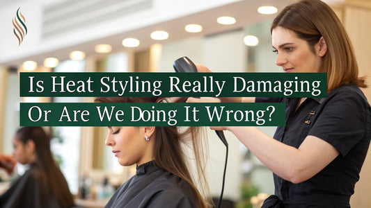 is heat styling actually damaging your hair