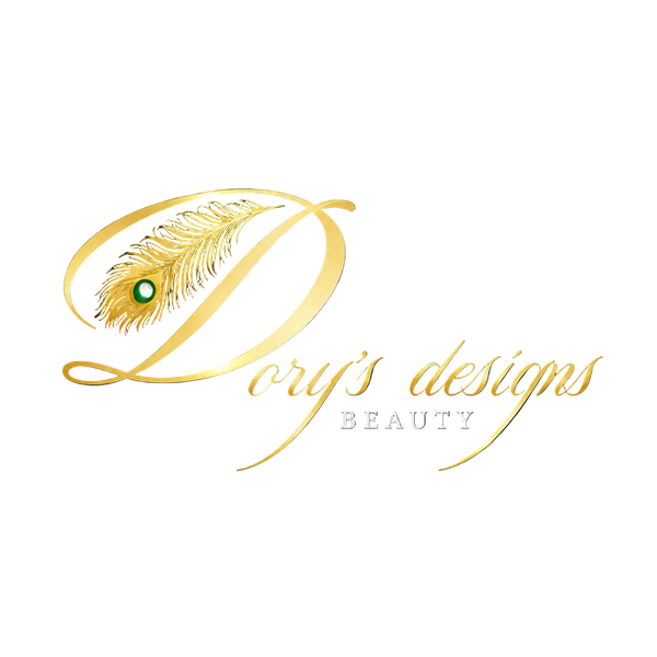 Dory’s Designs Beauty Studio logo – full-service beauty salon in Etobicoke.
